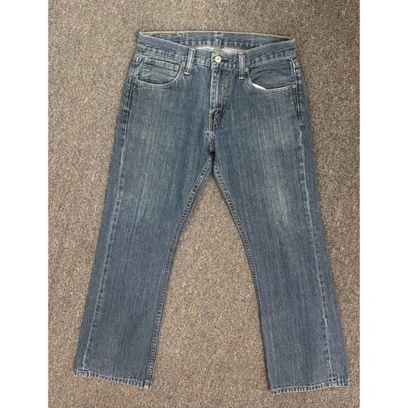 Levi's 527 Low Boot Cut Jeans Mens 32x30 Medium Wash Blue Denim Bootcut - Picture 1 of 3